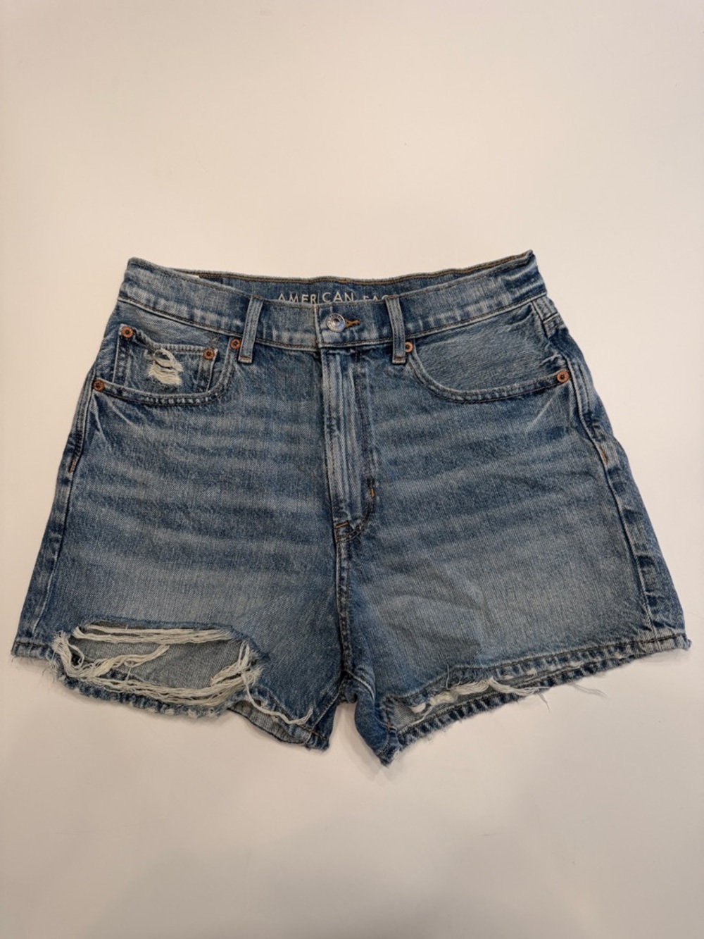 American Eagle Outfitters Blue Distressed Denim Shorts US6